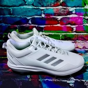 Adidas Mens Icon 7 White Metal Baseball Cleats New FZ1557 Size 12